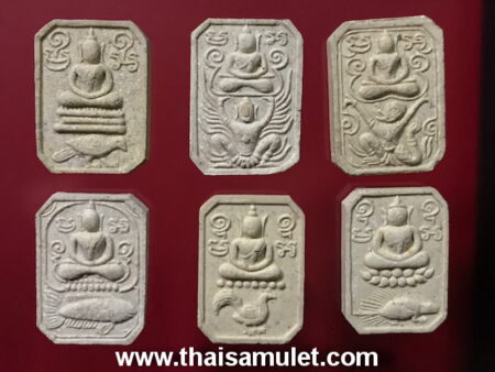 Wealth amulet Set of Phra Phut Song Sak or Buddha sits on animal powder amulet