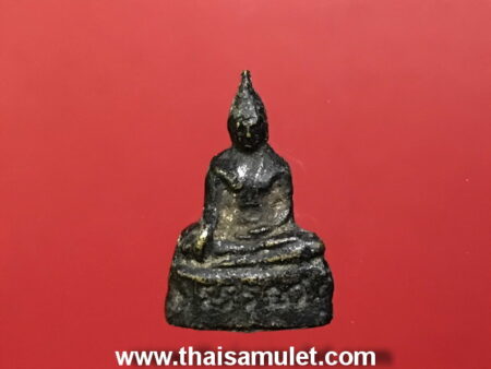 Wealth amulet B.E.2498 Phra Chaiwat Arahang brass amulet by LP Ophasi (PKP6)