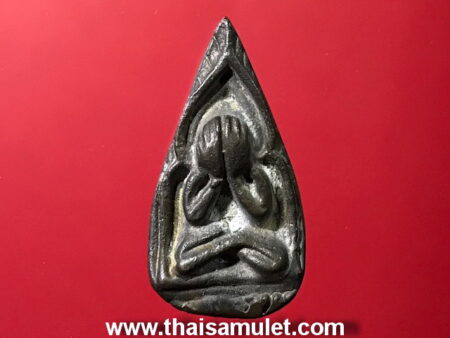 Wealth amulet B.E.2535 Phra Pidta Jun Pen amulet in water drop imprint (PID20)