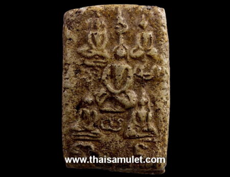 Rare amulet B.E.2450 Phra Phutthachao Ha Phra Ong powder amulet