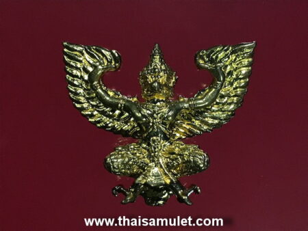 Wealth amulet Phaya Khrut Saen Lan brass amulet or Garuda amulet (GOD43)