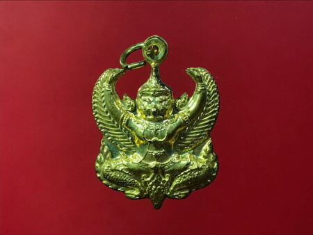 B.E.2558 Garuda brass amulet by LP Wara (GOD64)