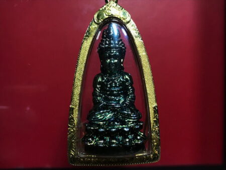 B.E.2552 Phra Kring Maha Yant Avarokitesuan Lek Lai amulet with Gold case (PKR23)