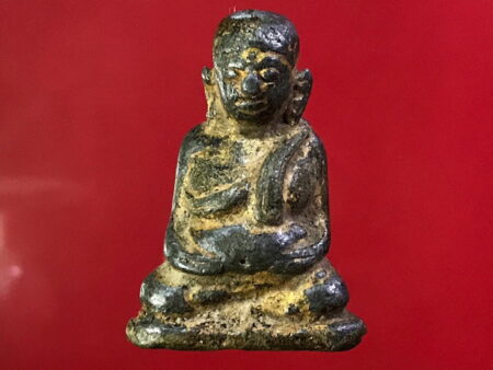 B.E.2100 Phra Sangkhajai lead amulet in beautiful condition (MON197)