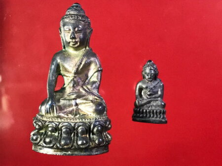 Wealth amulet B.E.2537 Set of Phra Kring and Phra Chaiwat Silver amulet (PKR29)