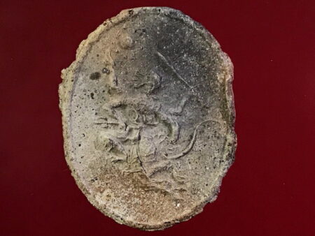 Rare amulet B.E.2519 Hanuman Songrit holy soil amulet (GOD102)