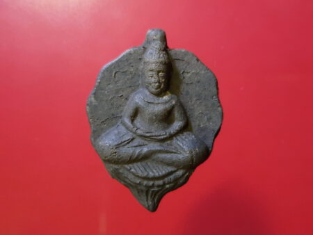 B.E.2500 Phra Phothijak holy soil amulet in black color (SOM262)