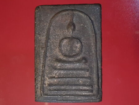 B.E.2506 Phra Somdej holy metal amulet in beautiful condition by LP Chue (SOM292)