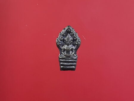 Wealth amulet Phra Prok Bai Makham silver amulet by LP Kasem – 83 years old batch (SOM317)