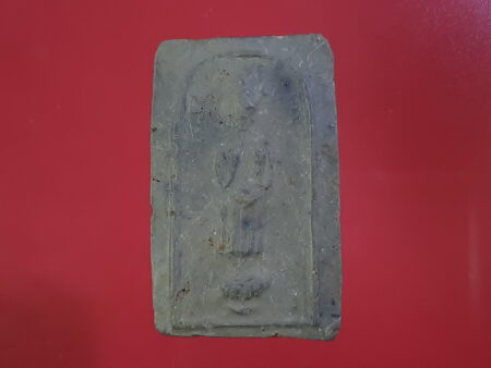 Wealth amulet B.E.2499 Daily Buddha holy soil amulet in Monday imprint (SOM327)