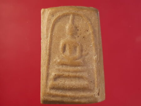 Rare amulet B.E.2510 Phra Somdej holy powder amulet with Yant by LP Thoob (SOM367)