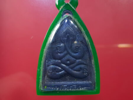 Protect amulet B.E.2534 Phra Pidta Kan Phai copper coin with bueatiful condition (PID128)