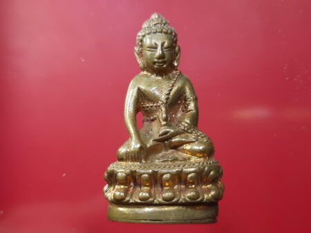Wealth amulet B.E.2542 Phra Kring Yai Jeen brass amulet by Wat Lengnengyee (PKR66)