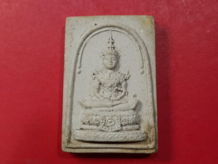 Wealth amulet B.E.2513 Phra Kaewmorakot with tiger Yant holy powder amulet by Jao Khun Nor (SOM392)
