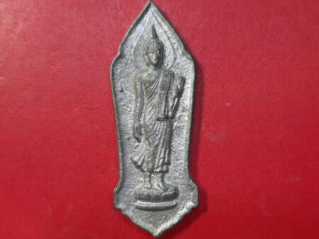 Wealth amulet B.E.2502 Phra Leela tin amulet with holy Yant by LP Hiang (SOM396)