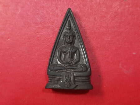 Wealth amulet B.E.2534 LP Sothorn brass amulet in both face side imprint (SOM398)