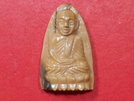 Rare amulet B.E.2541 LP Thuad mammoth ivory amulet in Phra Rod imprint (MON455)