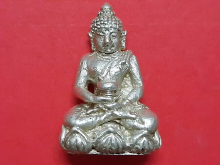 Wealth amulet B.E.2513 Phra Kring Ror Dor silver amulet by LP Jao Khun Nor (PKR69)