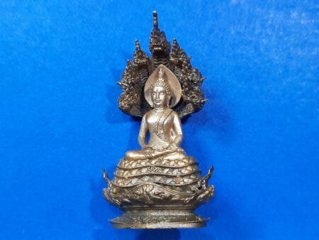 Wealth amulet B.E.2557 Phra Kring Nak Prok Nawaloha and white bronze amulet (PKR71)