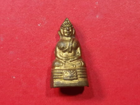 Wealth amulet B.E.2506 LP Sothorn brass amulet in small imprint (SOM408)