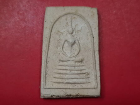 Rare amulet B.E.2516 Phra Somdej Hu Bai Sri Imprint holy powder amulet (SOM421)