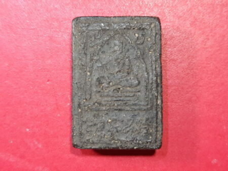 Rare amulet B.E.2482 Phra Somdej Mai Fak Dum holy powder amulet by Wat Soonthornpradit (SOM444)
