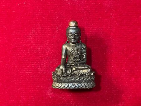 Wealth amulet Phra Kring Chula Manee Fah Lun bronze amulet with pink gold head by KB Inkaew (PKR86)