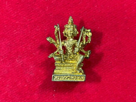 Wealth amulet B.E.2540 Phra Phrom brass amulet by LP Nam (GOD259)