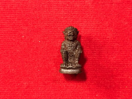 Protection amulet B.E.2554 Hanuman brass amulet in small imprint by LP Pian (GOD264)