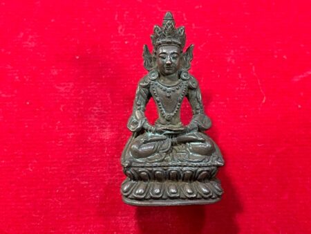 Wealth thai amulet B.E.2536 Phra Kring Avarokitesuan Nawaloha amulet by LP Kasem (PKR89)