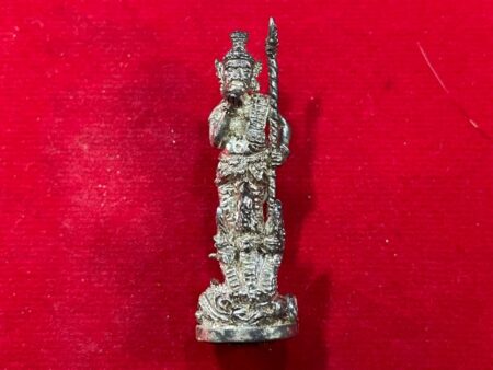 Wealth Thai amulet B.E.2559 Pu Ruesi Nak Sitthi silver amulet by LP Boonmee (GOD270)