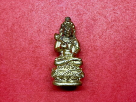 Wealth Thai amulet B.E.2514 Phra Kring Prathum Mongkol silver amulet in beautiful condition (PKR91)