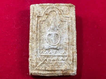 Rare Thai amulet B.E.2520 Phra Somdej amulet with Bau Fun Pla base imprint by LP Jun (SOMM510)