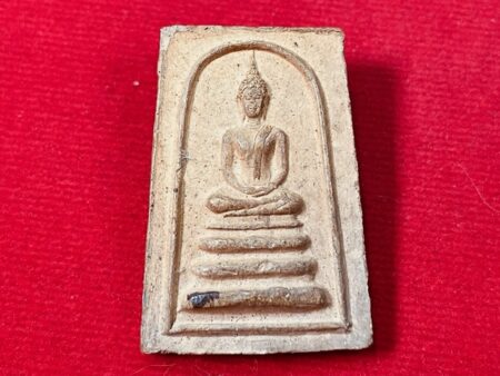 Wealth amulet B.E.2505 Phra Somdej with holy Yant baked clay amulet by LP Khom (SOM527)