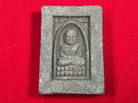 Protect amulet B.E.2554 LP Thuad with LP Phrom holy powder amulet in square shape (MON656)