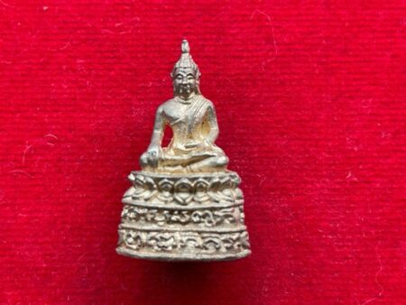 Wealth amulet B.E.2537 Phra Kring LP Khiew silver amulet by Wat Haukhoo (PKR108)