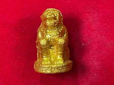 Protect amulet B.E.2543 Hanuman holy powder amulet with gold color by LP Moon (GOD299)
