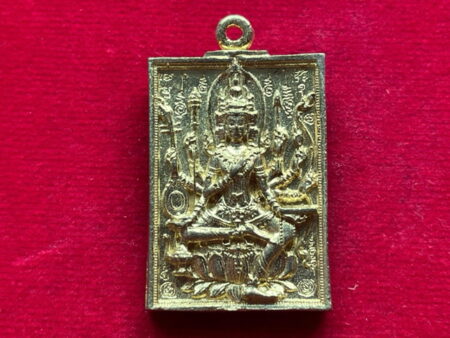 Wealth amulet B.E.2556 Phra Phrom brass amulet with beautiful condition by LP Chalam (GOD311)