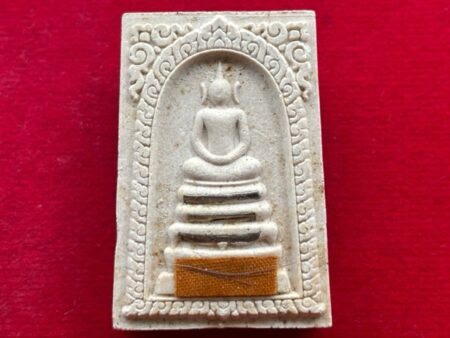 Wealth amulet B.E.2537 Phra Somdej with 3 silver Takrut holy powder amulet by LP Koon (SOM570)