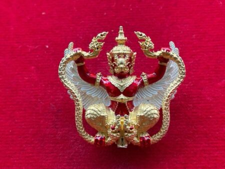 Protect amulet Phaya Khrut Lang Arthan alpaca amulet with colorful by LP Phuang ((GOD316)