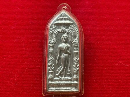 Wealth amulet B.E.2505 Phra Phuttha Thoraruek plastic amulet by LP Khom (SOM590)