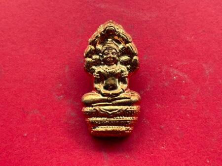 Protect amulet B.E.2554 Phra Nak Prok Bai Makham copper amulet by LP Banyong (SOM593)