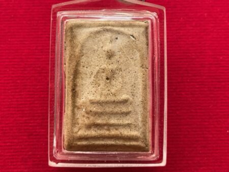 Rare amulet B.E.2502 Phra Somdej holy powder amulet in Sendai imprint by LP Pun (SOM602)