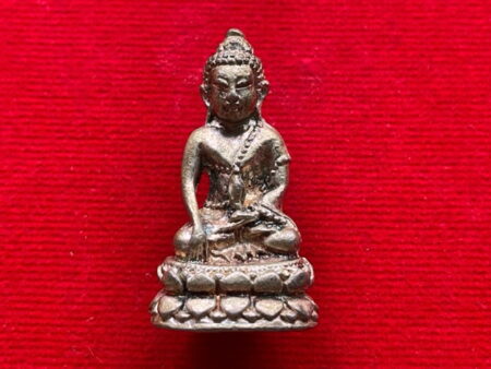 Wealth amulet B.E.2539 Phra Kring Nirantarai silver amulet with silver casing by Wat Thepsirin (PKR126)