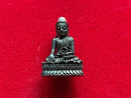 Wealth amulet Phra Kring Chula Manee Fah Lun bronze amulet with silver head by KB Inkaew (PKR127)