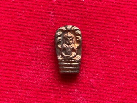 Protection amulet B.E.2539 Phra Nak Prok Bai Makham copper coin by LP Ied – First batch (SOM615)