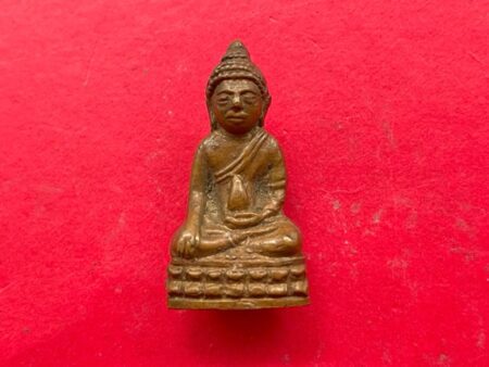 Rare amulet B.E.2494 Phra Kring Nah Thai brass amulet by Wat Laemfahpha (PKR132)