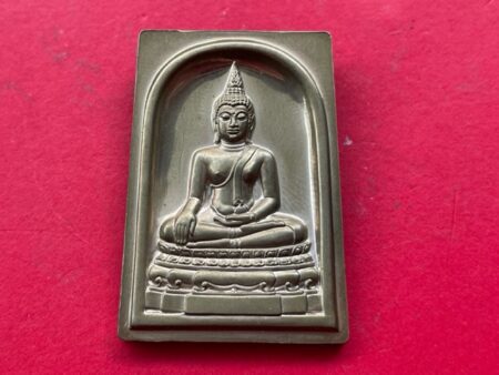 Wealth amulet B.E.2554 Phra Phuttha Chinnasri Silver coin in big imprint with beautiful condition (SOM642)