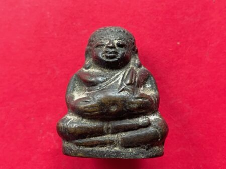 Rare amulet B.E.2498 Phra Sangkhajai Maha Lap brass amulet with Kring by LP Khom – First batch (MON851)