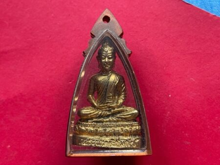 Rare amulet B.E.2528 Phra Kring Phuttha Wimok brass amulet with beautiful condition by LP Ngon (PKR142)